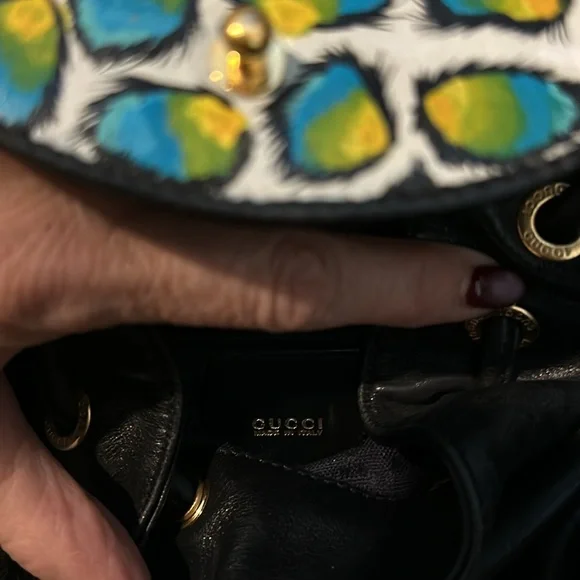 Gucci hand painted small backpack. - Picture 3 of 5